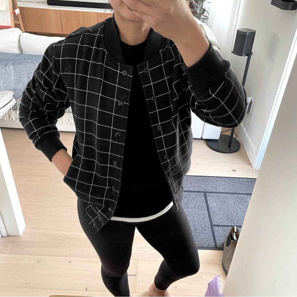 FREE with any purchase / Vintage American Apparel Windowpane Bomber Jacket
